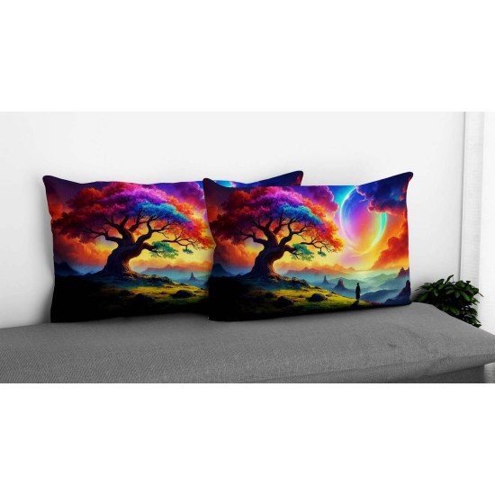 Cushion pillow Cover | Fabric Change Option | Polyester, Velvet Fabric |Dual side Printed