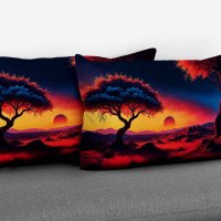Cushion pillow Cover | Fabric Change Option | Polyester, Velvet Fabric |Dual side Printed