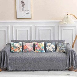 Cushion Cover All size | Cushion Fabric Change Option | Pack of 5 Home Decore Cushion Covers Only no Filler include