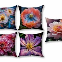Cushion Cover All size | Cushion Fabric Change Option | Pack of 5 Home Decore Cushion Covers Only no Filler include