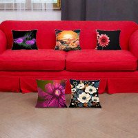 Cushion Cover All size | Cushion Fabric Change Option | Pack of 5 Home Decore Cushion Covers Only no Filler include