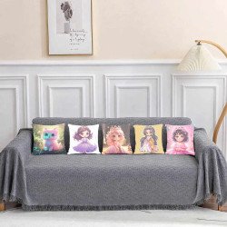 Cushion Cover All size | Cushion Fabric Change Option | Pack of 5 Home Decore Cushion Covers Only no Filler include