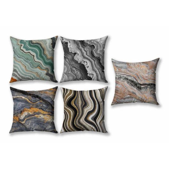 Cushion Cover All size | Cushion Fabric Change Option | Pack of 5 Home Decore Cushion Covers Only no Filler include