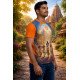 Devotional Polyester Fabric T-shirt | kids Sizes Tee Available | Mens-Tee-FP-D885