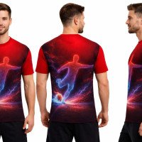 Mens Tshirt Polyester Fabric | kids Sizes Tee Available | Polyester Fabric Change Option 