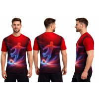 Mens Tshirt Polyester Fabric | kids Sizes Tee Available | Polyester Fabric Change Option 