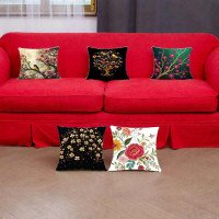 Cushion Cover All size | Cushion Fabric Change Option | Pack of 5 Home Decore Cushion Covers Only no Filler include