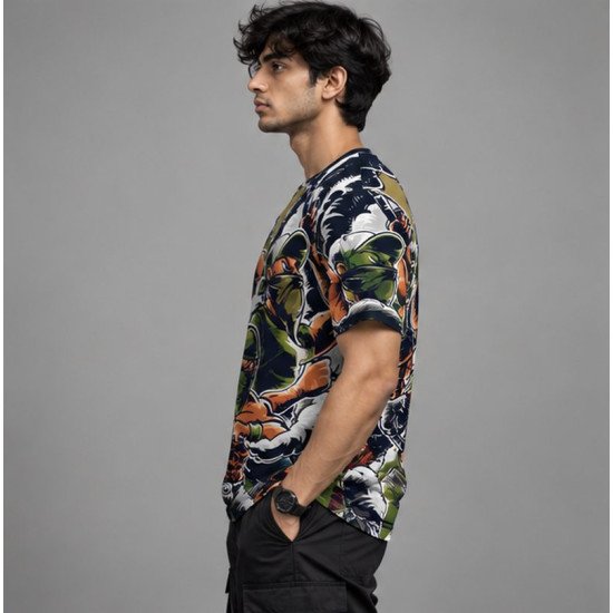 Ristrock Men's All Over Printed Polyester T-Shirt FP-D1746