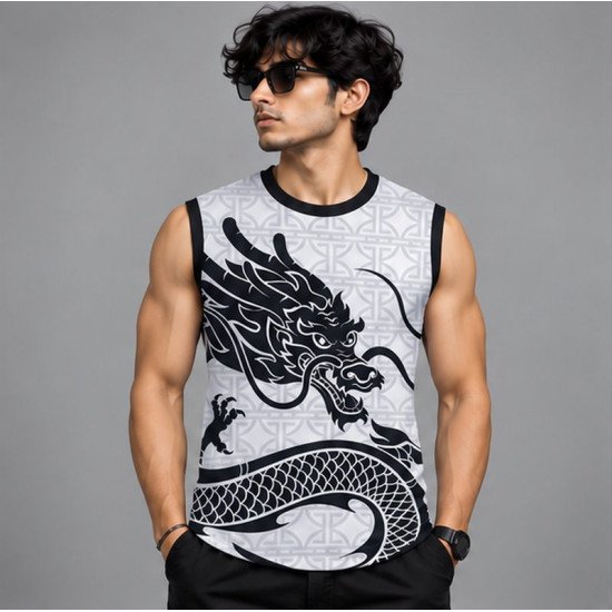 Ristrock Men's All Over Printed Polyester T-Shirt FP-D1747