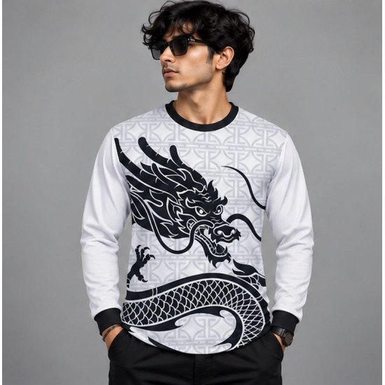 Ristrock Men's All Over Printed Polyester T-Shirt FP-D1747