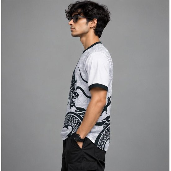 Ristrock Men's All Over Printed Polyester T-Shirt FP-D1747