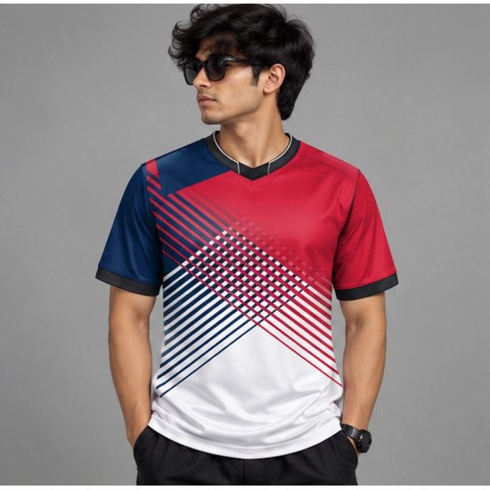 Ristrock Men's All Over Printed Polyester T-Shirt FP-D1748