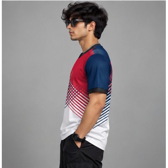 Ristrock Men's All Over Printed Polyester T-Shirt FP-D1748