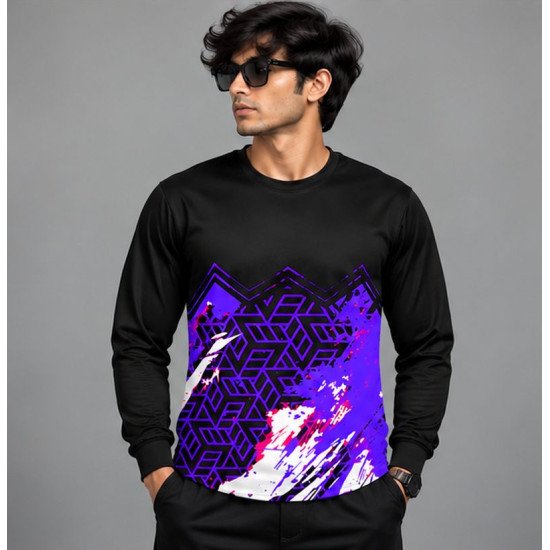 Ristrock Men's All Over Printed Polyester T-Shirt FP-D1749