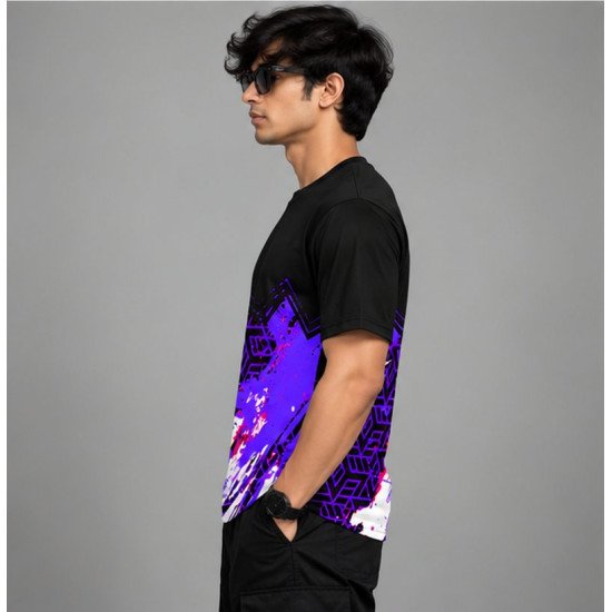 Ristrock Men's All Over Printed Polyester T-Shirt FP-D1749
