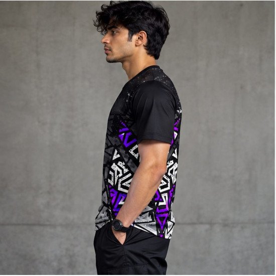 Ristrock Men's All Over Printed Polyester T-Shirt FP-D1750