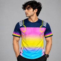 Ristrock Men's All Over Printed Polyester T-Shirt FP-D1751