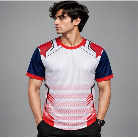 Ristrock Men's All Over Printed Polyester T-Shirt FP-D1752