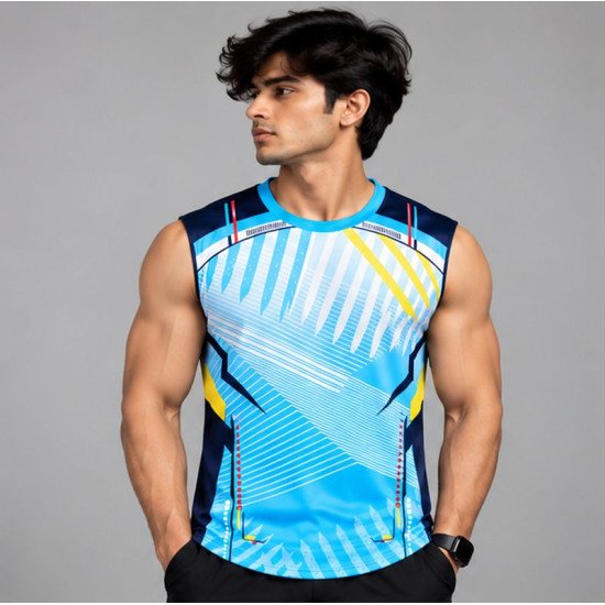 Ristrock Men's All Over Printed Polyester T-Shirt FP-D1753