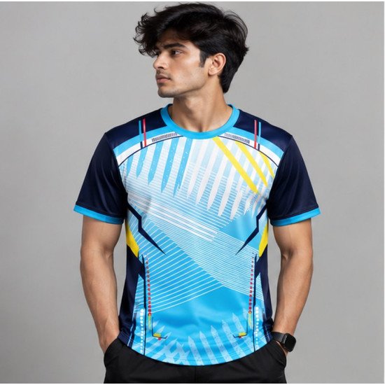 Ristrock Men's All Over Printed Polyester T-Shirt FP-D1753