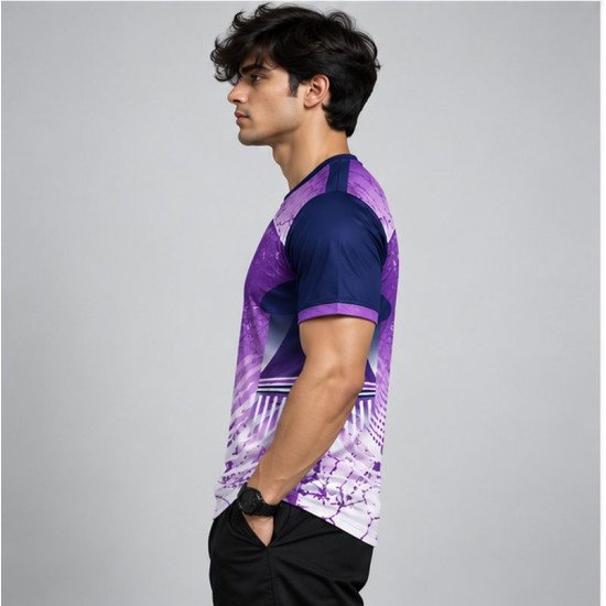 Ristrock Men's All Over Printed Polyester T-Shirt FP-D1754