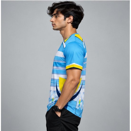 Ristrock Men's All Over Printed Polyester T-Shirt FP-D1756