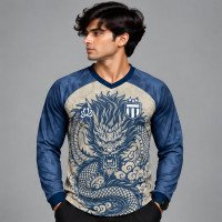 Ristrock Men's All Over Printed Polyester T-Shirt FP-D1757