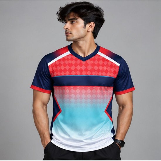 Ristrock Men's All Over Printed Polyester T-Shirt FP-D1758