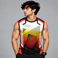 Ristrock Men's All Over Printed Polyester T-Shirt FP-D1759