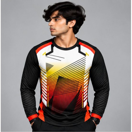 Ristrock Men's All Over Printed Polyester T-Shirt FP-D1759