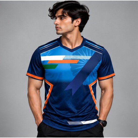 Ristrock Men's All Over Printed Polyester T-Shirt FP-D1760