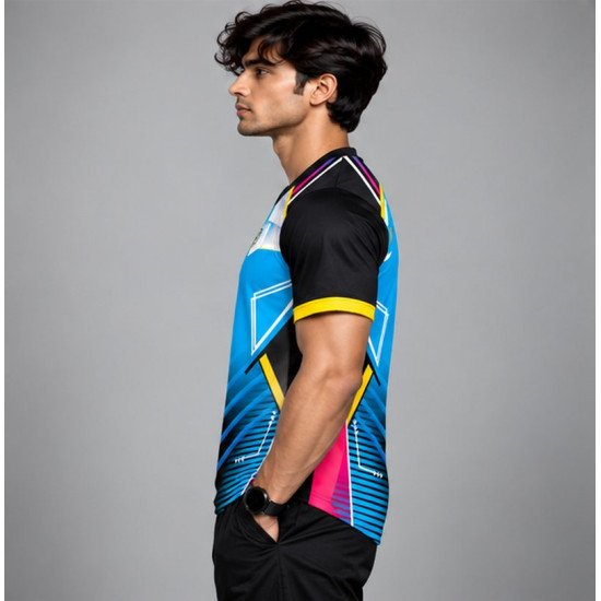 Ristrock Men's All Over Printed Polyester T-Shirt FP-D1761