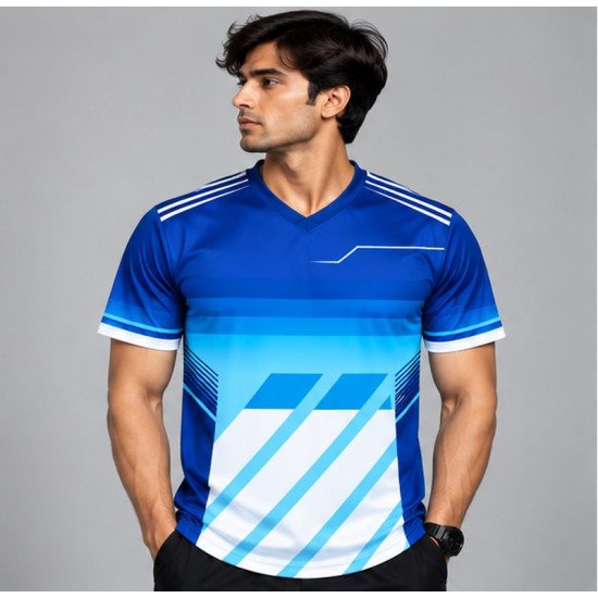 Ristrock Men's All Over Printed Polyester T-Shirt FP-D1762