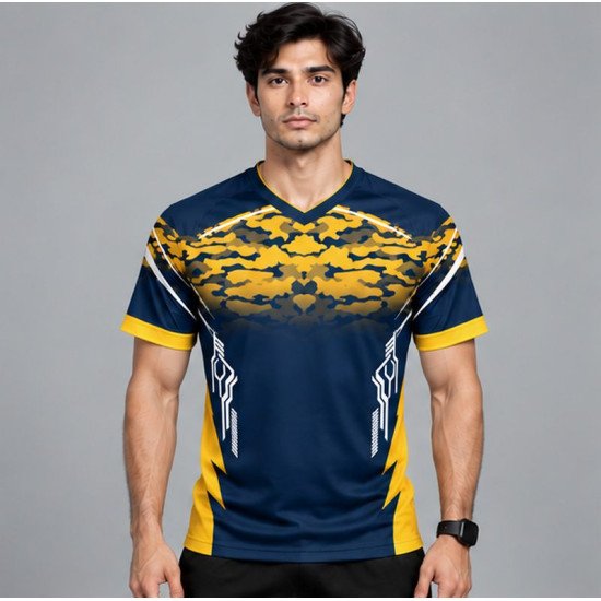 Ristrock Men's All Over Printed Polyester T-Shirt FP-D1764