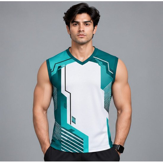Ristrock Men's All Over Printed Polyester T-Shirt FP-D1765