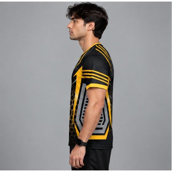 Ristrock Men's All Over Printed Polyester T-Shirt FP-D1767