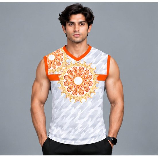 Ristrock Men's All Over Printed Polyester T-Shirt FP-D1771