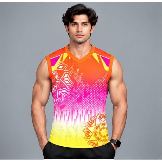 Ristrock Men's All Over Printed Polyester T-Shirt FP-D1772