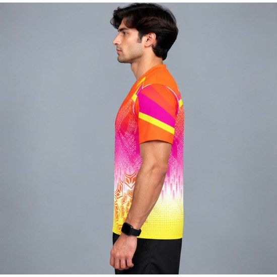 Ristrock Men's All Over Printed Polyester T-Shirt FP-D1772