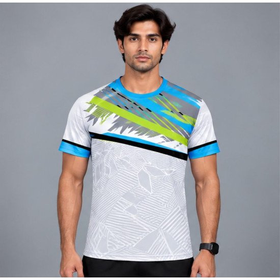 Ristrock Men's All Over Printed Polyester T-Shirt FP-D1775