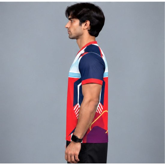 Ristrock Men's All Over Printed Polyester T-Shirt FP-D1776