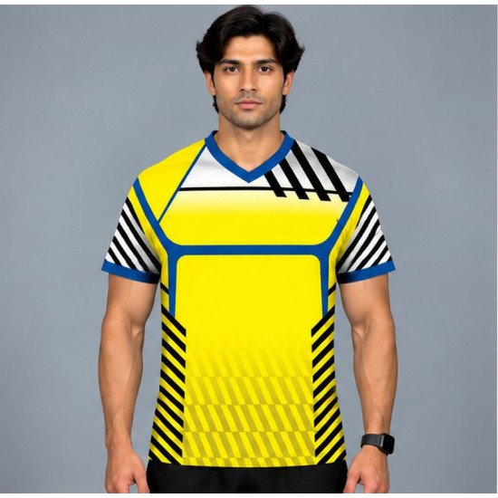 Ristrock Men's All Over Printed Polyester T-Shirt FP-D1777