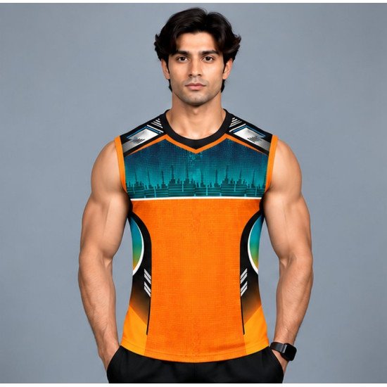 Ristrock Men's All Over Printed Polyester T-Shirt FP-D1778