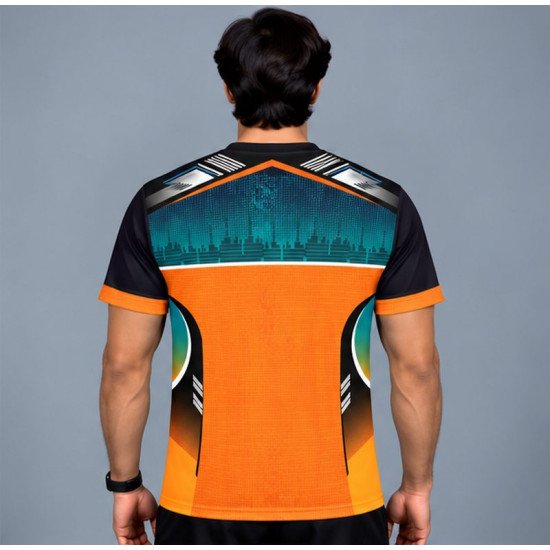 Ristrock Men's All Over Printed Polyester T-Shirt FP-D1778