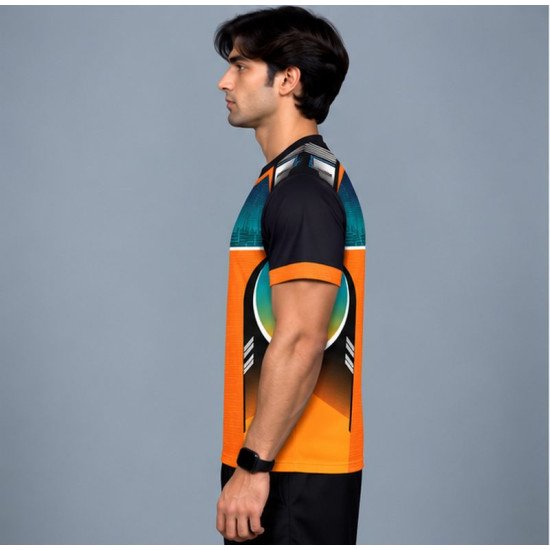Ristrock Men's All Over Printed Polyester T-Shirt FP-D1778
