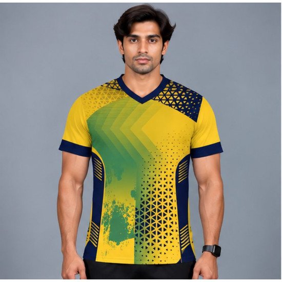 Ristrock Men's All Over Printed Polyester T-Shirt FP-D1779