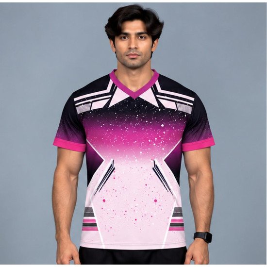 Ristrock Men's All Over Printed Polyester T-Shirt FP-D1780