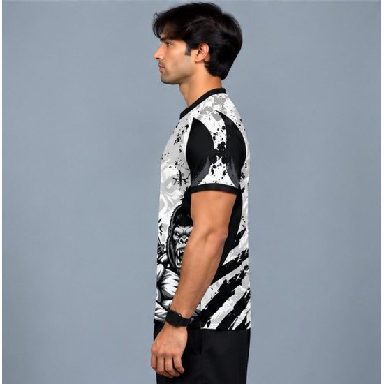 Ristrock Men's All Over Printed Polyester T-Shirt FP-D1782