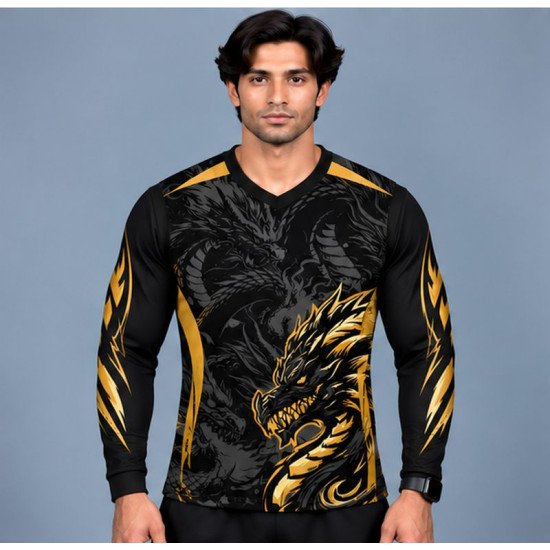 Ristrock Men's All Over Printed Polyester T-Shirt FP-D1783