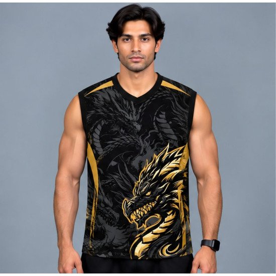 Ristrock Men's All Over Printed Polyester T-Shirt FP-D1783